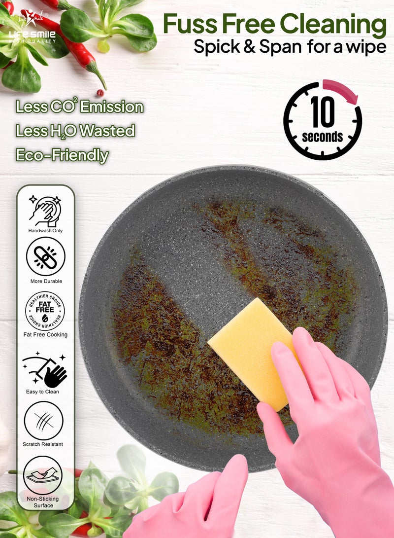 Oven Pan Set - Non Stick PFOA Free Multi Layer Granite Coating Oven Dishes - Die Cast Aluminum Body, Suitable For Baking in Oven or Cooking on Stove