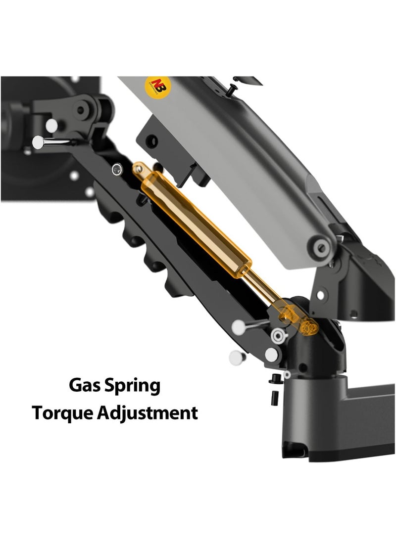 NB H100 Monitor Desk Mount Stand Full Motion Swivel Monitor Arm Gas Spring for 17''- 30'' Computer Monitor from 2kg to 9kg