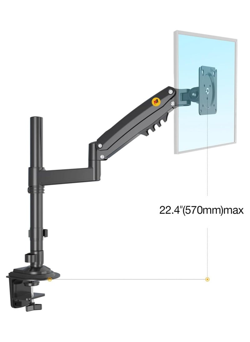 NB H100 Monitor Desk Mount Stand Full Motion Swivel Monitor Arm Gas Spring for 17''- 30'' Computer Monitor from 2kg to 9kg