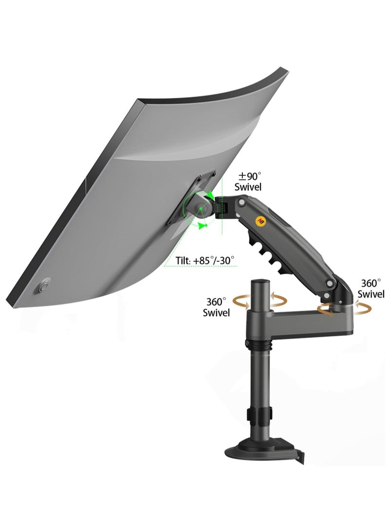 NB H100 Monitor Desk Mount Stand Full Motion Swivel Monitor Arm Gas Spring for 17''- 30'' Computer Monitor from 2kg to 9kg
