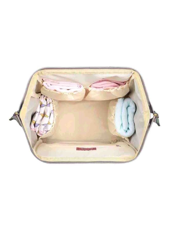 Dream Sky Printed Diaper Bag With Usb And Hooks, Multiple Inner Pockets, Waterproof Pocket, 6-9 Months