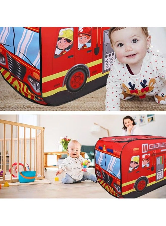 Children's fire truck tents indoor and outdoor pop-up game tents