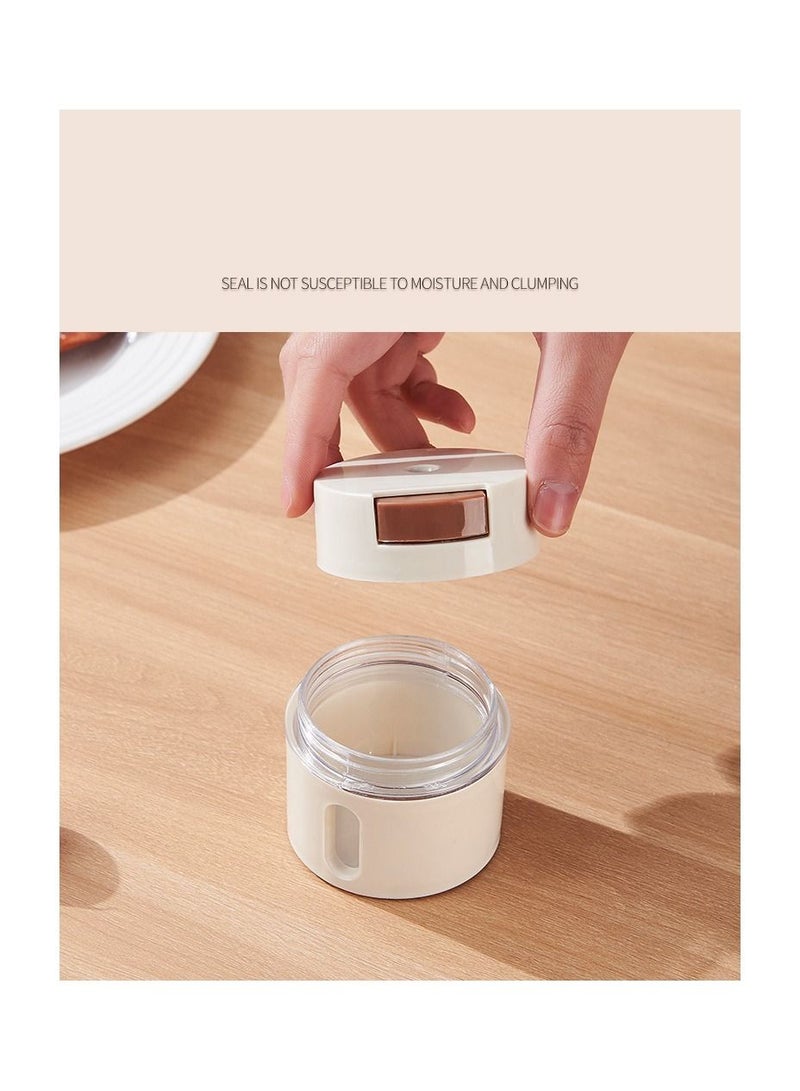 Seasoning Box Magnetic Quantitative Salt Shaker Household Moisture-proof Sealed Tank Kitchen Wall-mounted Jar Set Bottle Home