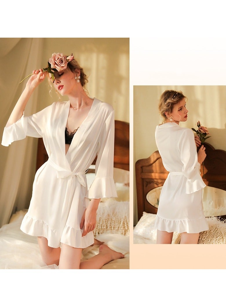 Women  Cardigan Bathrobe