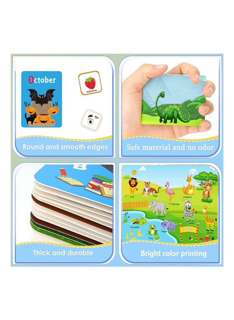 Busy Book for Toddlers, 32 Themes Preschool Montessori Learning Activity Quiet Book, Early Educational Learning Sensory Toys Binder Book for Kids