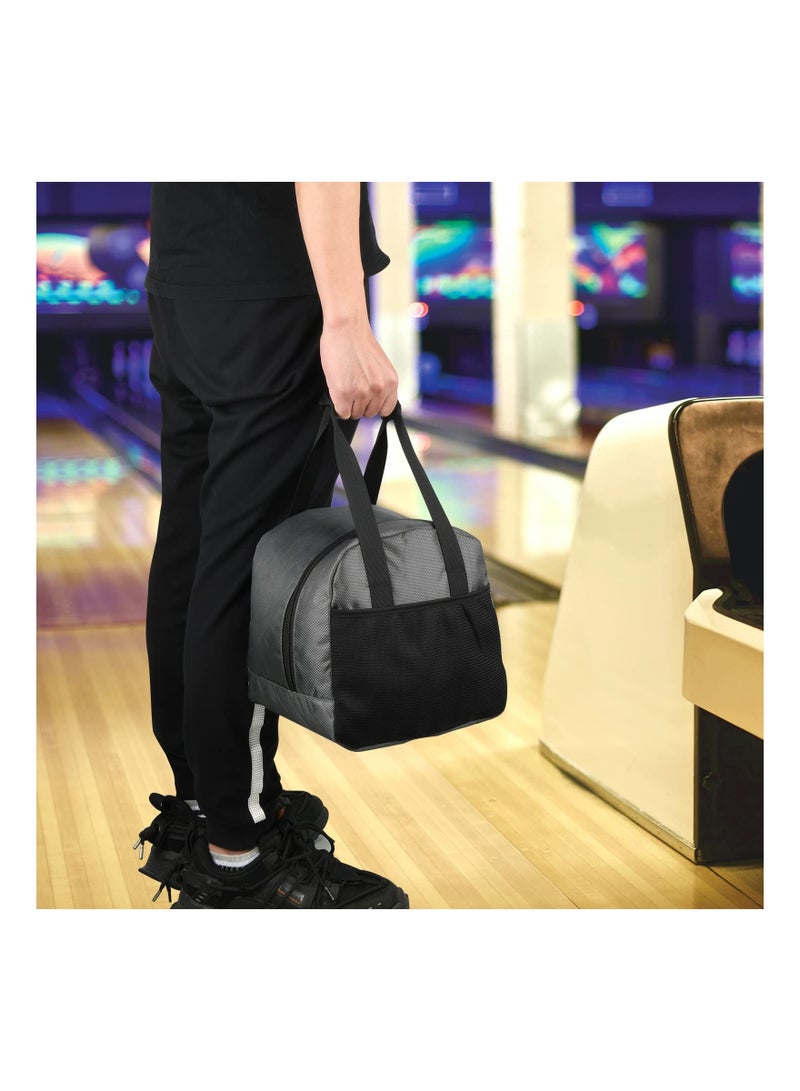 Bowling Ball Tote Bowling Bag with Padded Ball Holder with Large Accessory Pocket Fits as Add One Bowling Ball Bag to Roller Bag Fits Also as Single Pair of Bowling Shoes