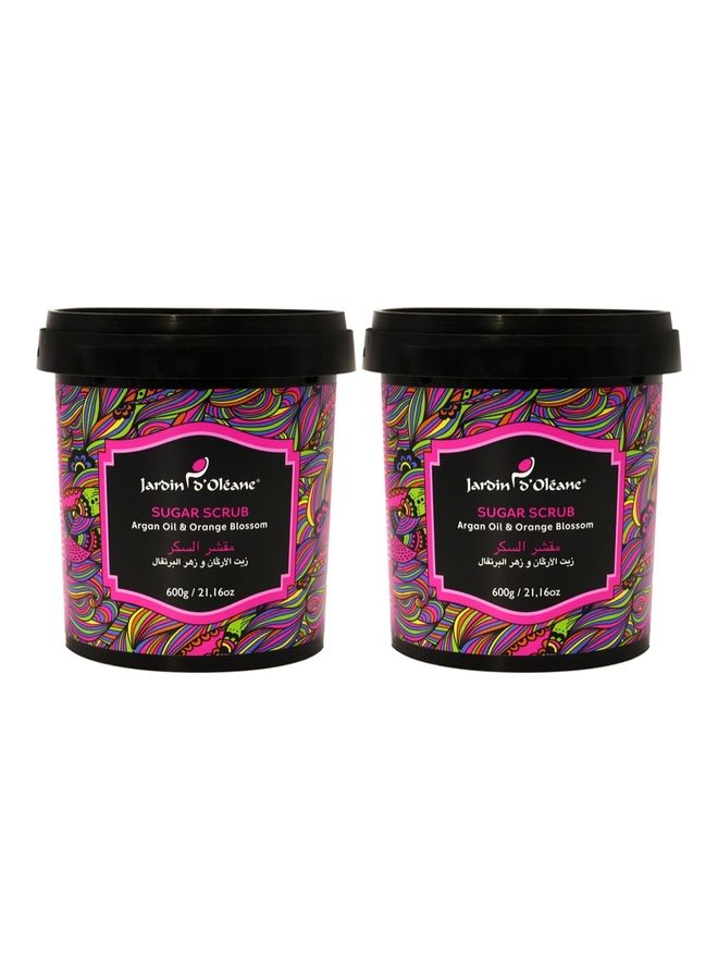 Sugar Scrub Orange Blossom Pack Of 2 Pink 500+500grams