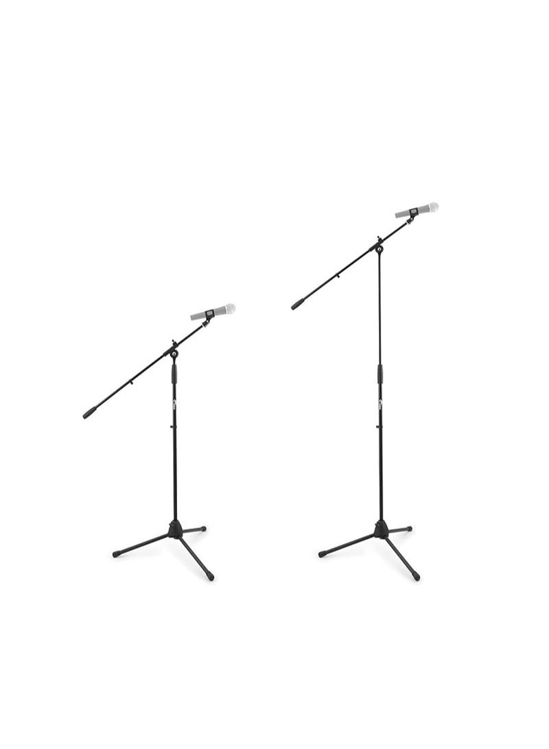 MCA68-BK Microphone Boom Stand, Mic Stand with Free Mic Clip - Black