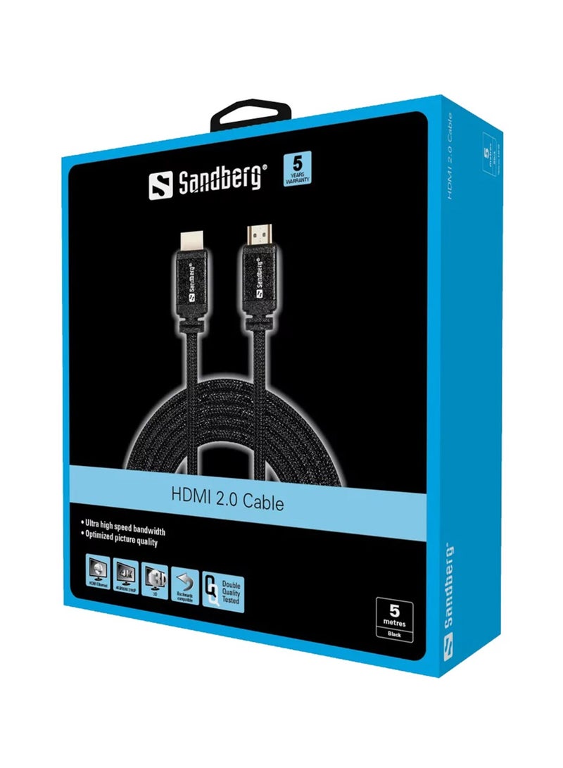 HDMI 2.0 19M-19M,  5m Cables