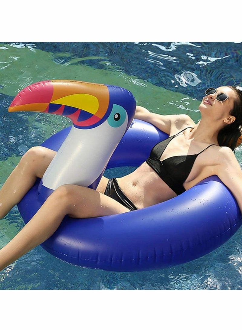 Inflatable Swim Ring Bird Pool Rings Animal Floats Thickened Swimming Ring Water Supply Tool for Summer Beach Kids Adults