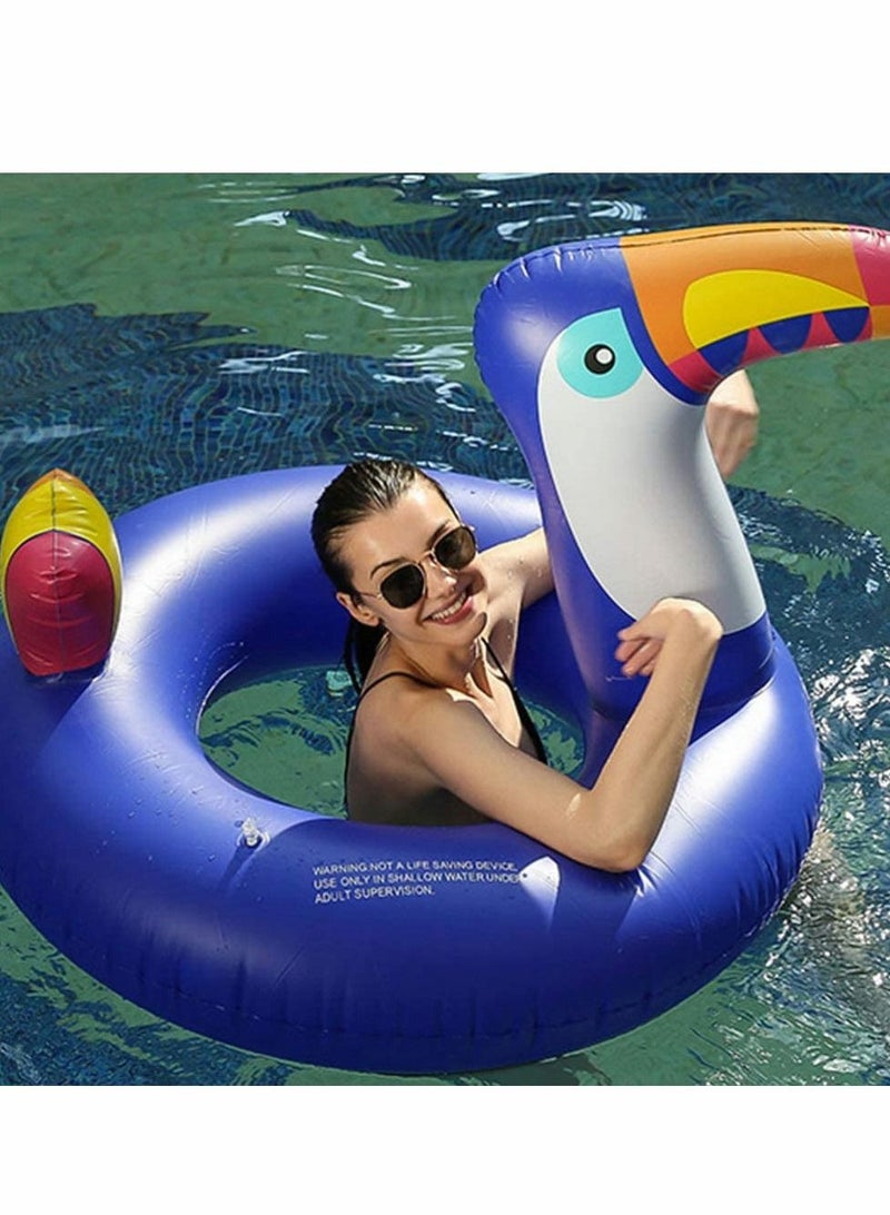 Inflatable Swim Ring Bird Pool Rings Animal Floats Thickened Swimming Ring Water Supply Tool for Summer Beach Kids Adults
