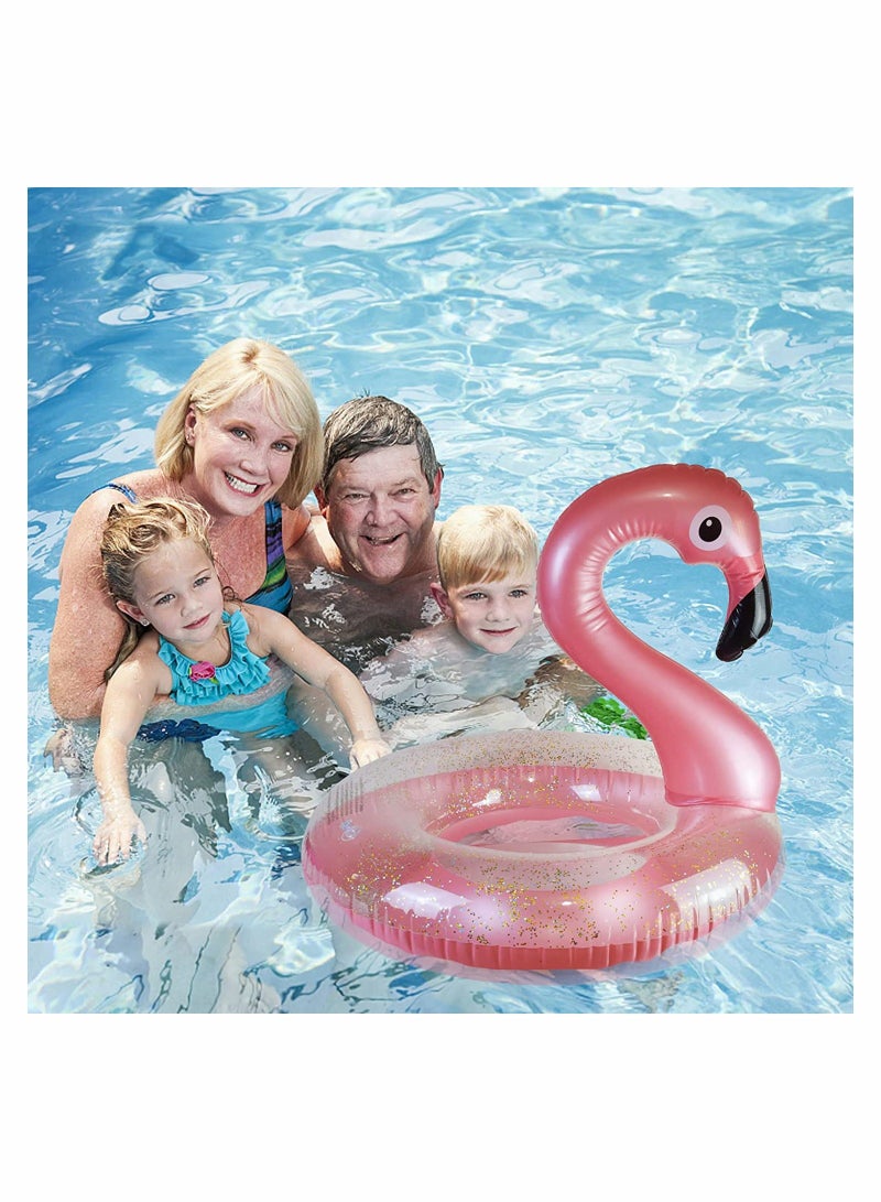 Flamingo Shape Inflatable Pool Float with Pool Drink Holder