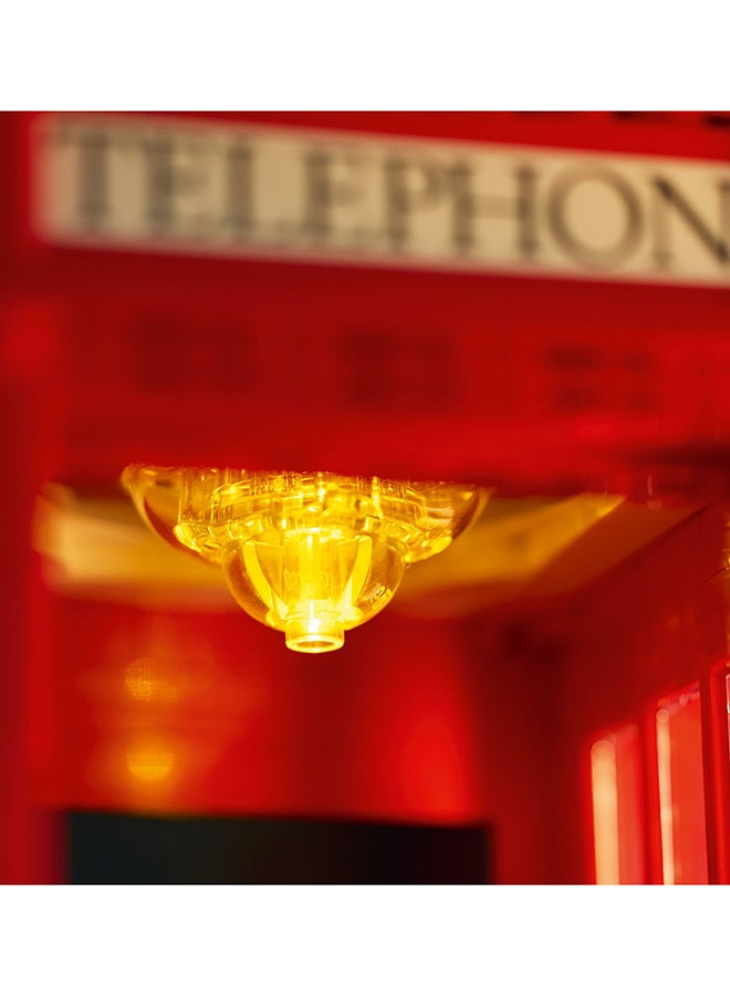 21347 Ideas Red London Telephone Box Model For Adults, Creative Gift Idea For Travel-Lovers, Iconic Souvenir Set, Mobile Phone Holder, Home Or Office Décor (1,460 Pieces)