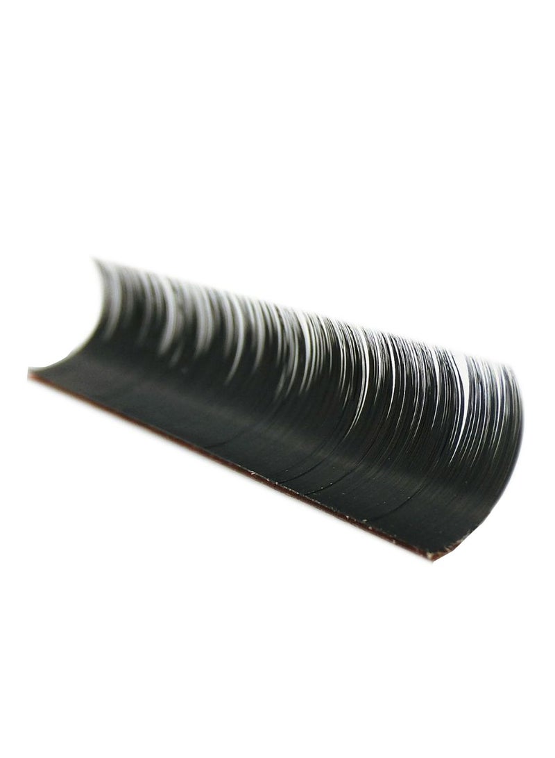 16 Rows Super Matte Flat Individual Eyelashes Black