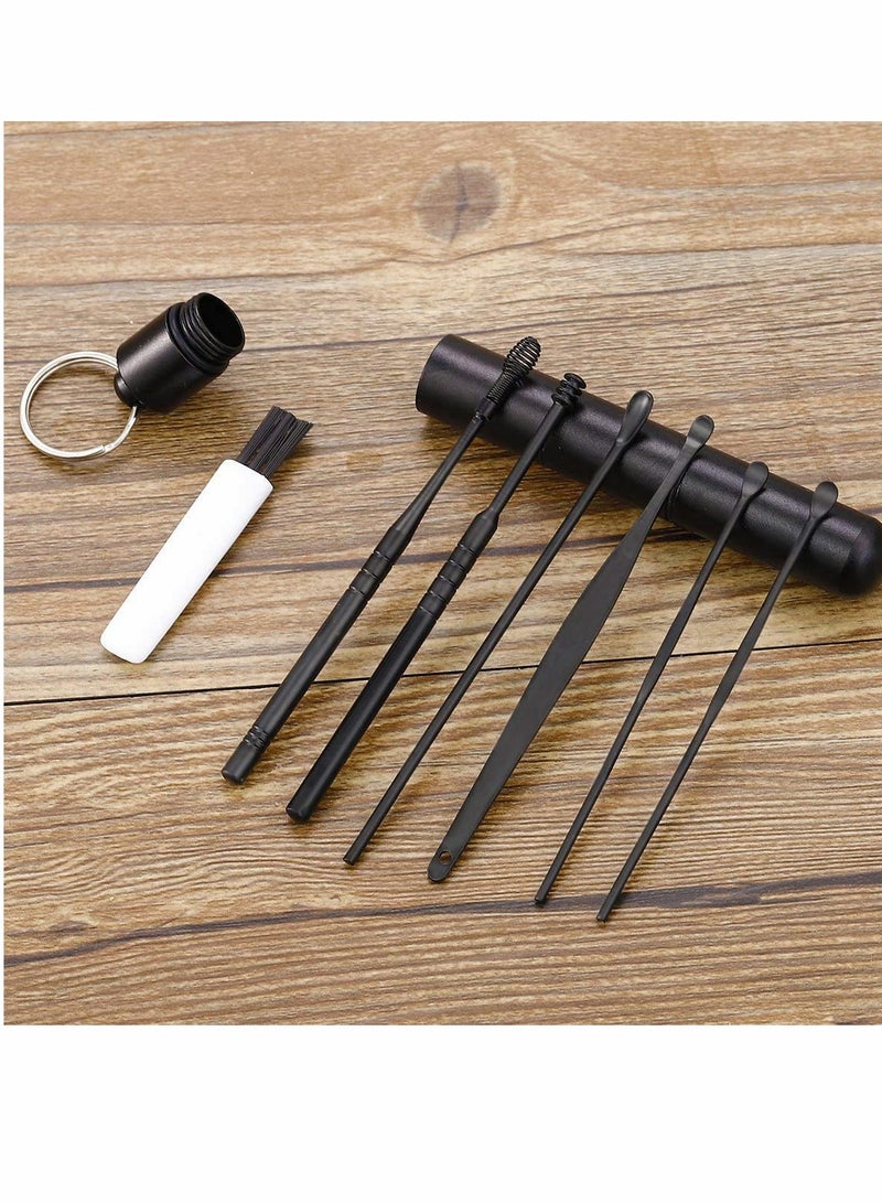 Ear Cleansing Tool 6 Pcs Professional Pick with Upgrade Storage Box and Cleaning Brush Reusable Medical Grade Stainless is durable