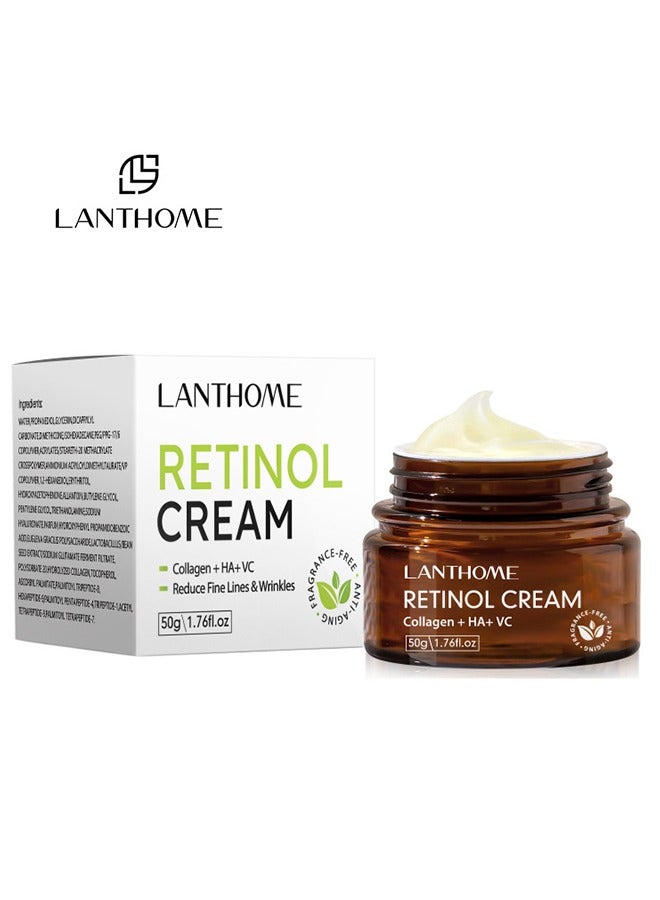 Retinol Cream - Reduce Fine Lines Wrinkles Collagen VC Retinol Cream 50g