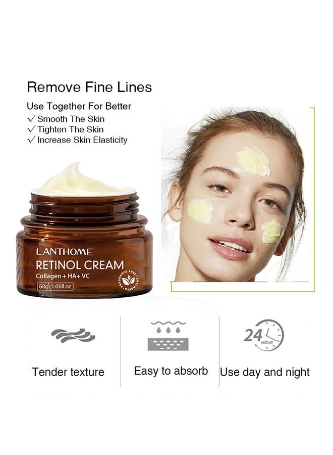 Retinol Cream - Reduce Fine Lines Wrinkles Collagen VC Retinol Cream 50g