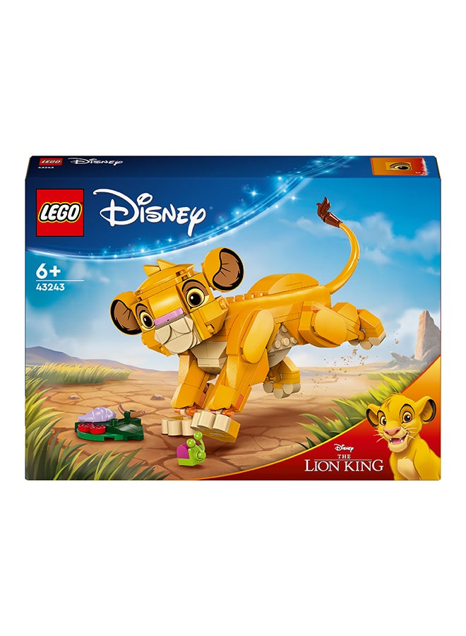 Disney Simba The Lion King Cub Buildable Toy For Kids, Construction Playset Figure, Fun Gift Idea For Girls And Boys Aged 6 Plus (222 Pieces) 43243
