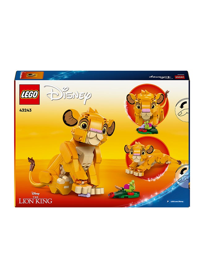 Disney Simba The Lion King Cub Buildable Toy For Kids, Construction Playset Figure, Fun Gift Idea For Girls And Boys Aged 6 Plus (222 Pieces) 43243