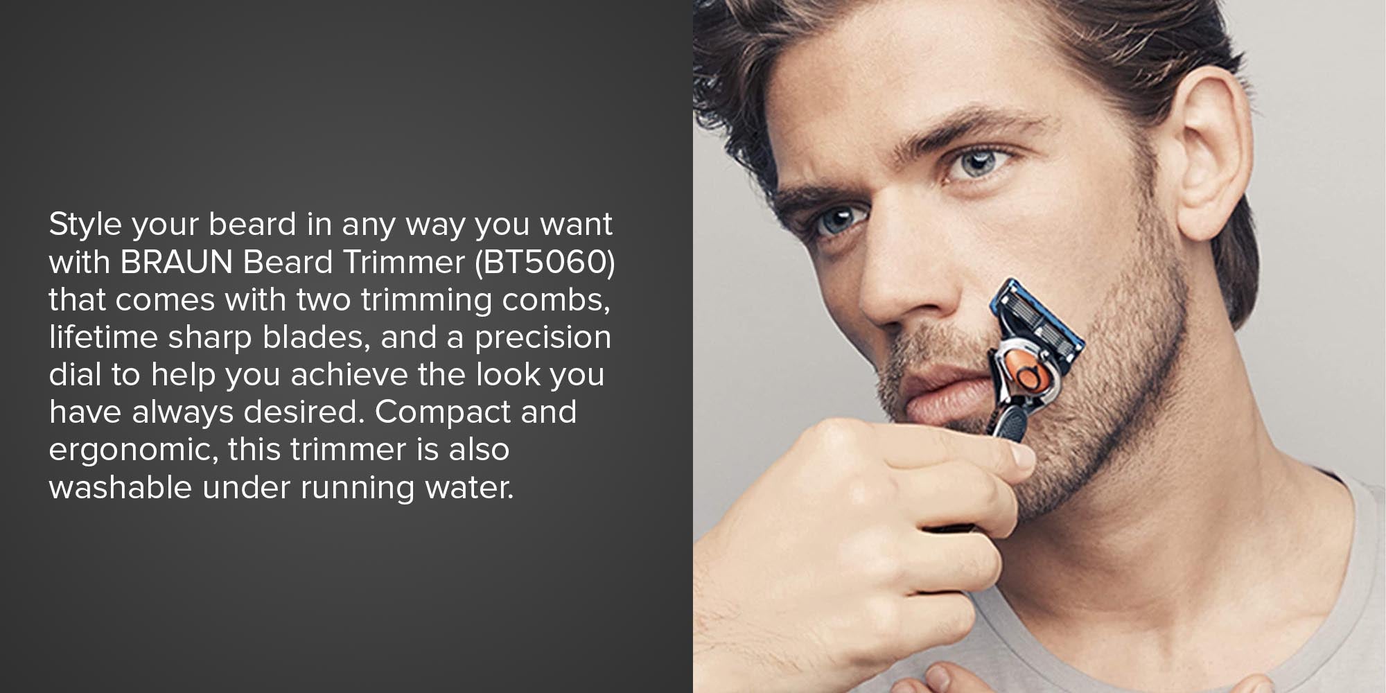 BT 5060 Rechargeable Beard And Hair Trimmer Set Multicolour