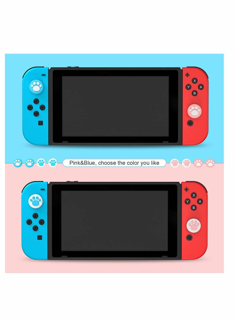 Switch Thumb Grip Caps, Joystick Cap for Nintendo Switch & Lite, Soft Silicone Cover for Joy-Con Controller, Cat Claw Design