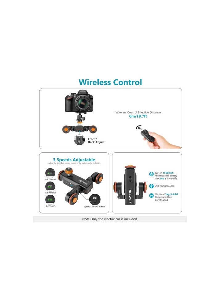 Neewer 3-Speed Autodolly with Wireless Remote