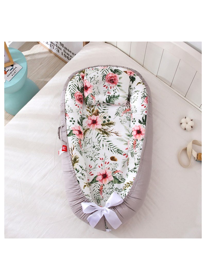 Baby Nest 100% Organic Breathable Baby Portable Crib