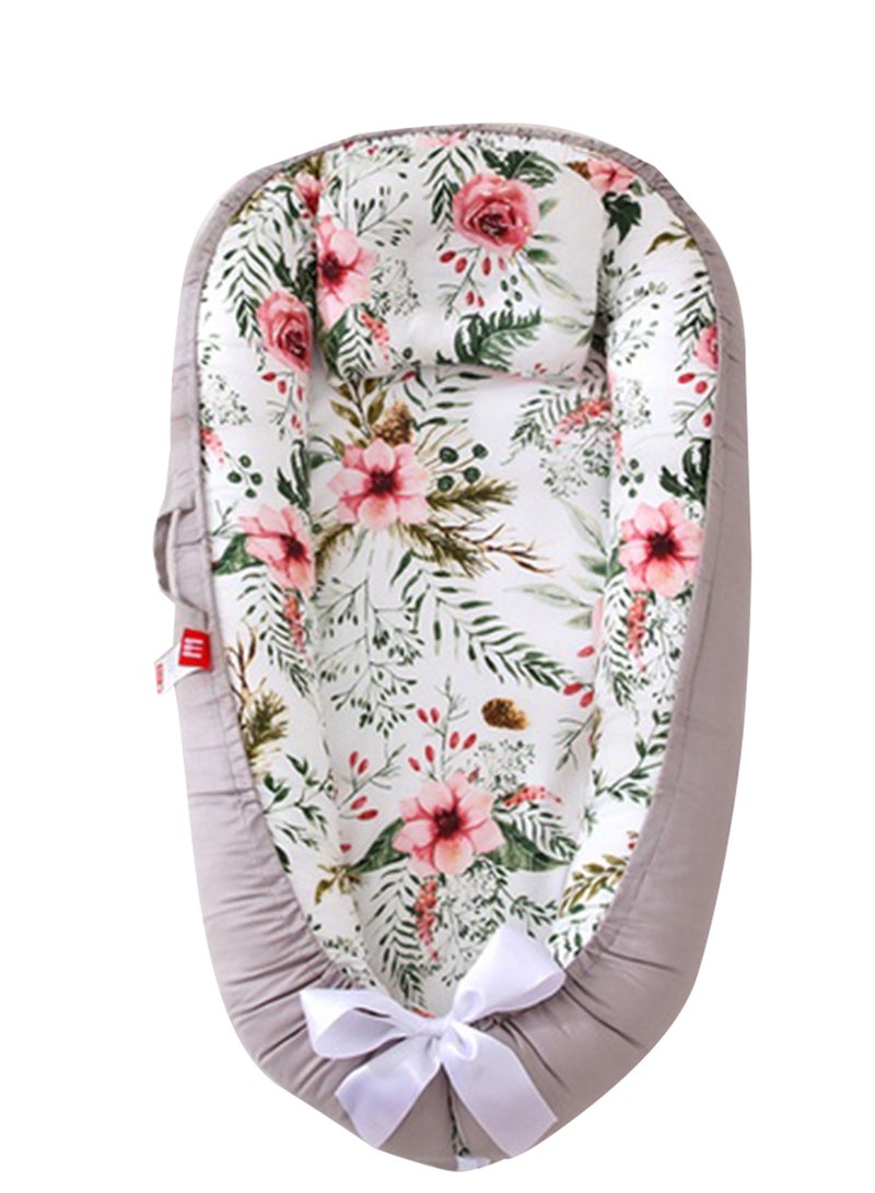 Baby Nest 100% Organic Breathable Baby Portable Crib