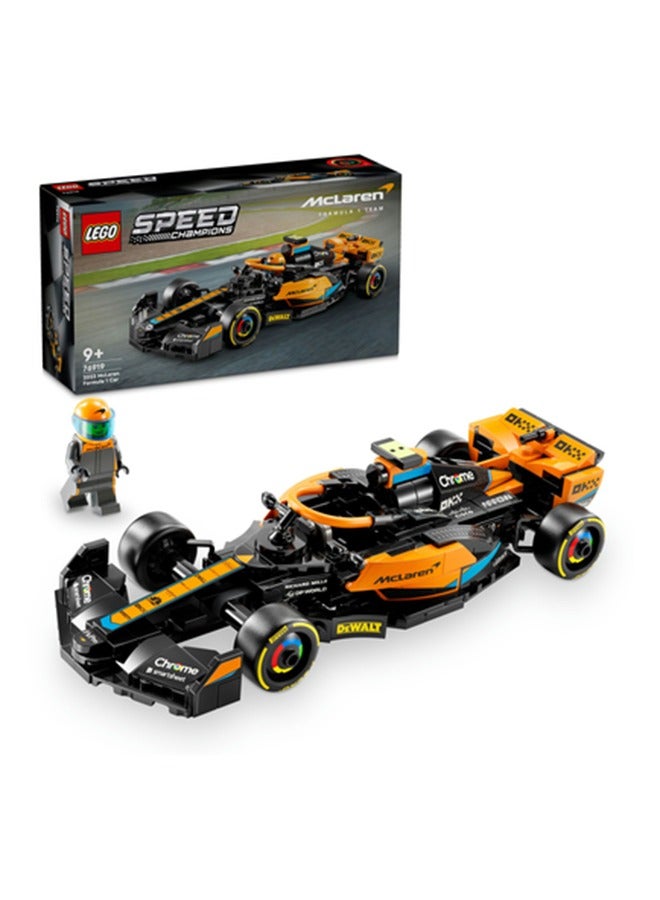 Speed Champions 2023 McLaren Formula 1 Race Car Toy Vehicle Building Set, Buildable Model Set for Kids, Collectible Display Gift Idea for Boys and Girls Aged 9 Years Old and over(245 pieces) 76919