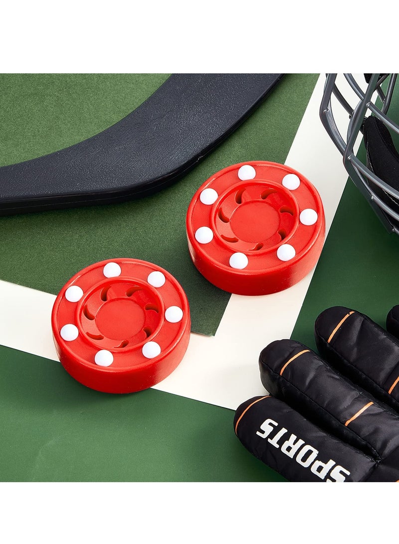 Roller Hockey Puck Street Hockey Puck Official Game Puck Multifunctional Hockey Balls Novelty Indoor Hockey Set for Indoor and Outdoor Sport Dry Land Hockey Balls for Practicing Training Activities