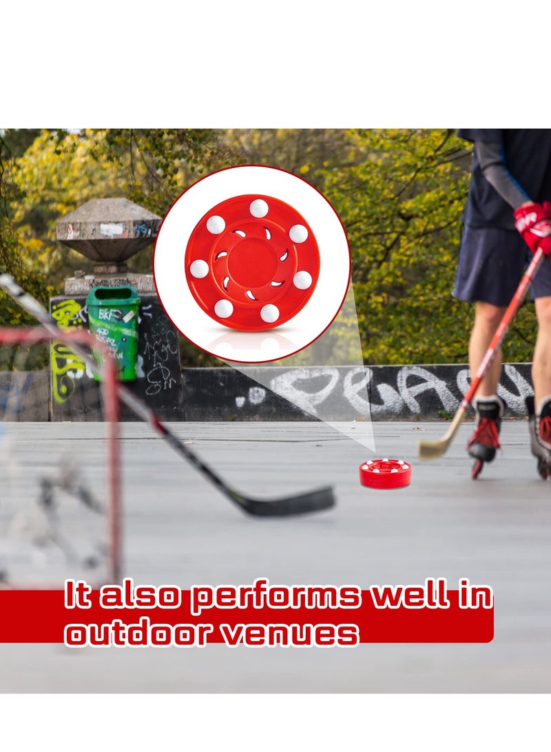 Roller Hockey Puck Street Hockey Puck Official Game Puck Multifunctional Hockey Balls Novelty Indoor Hockey Set for Indoor and Outdoor Sport Dry Land Hockey Balls for Practicing Training Activities