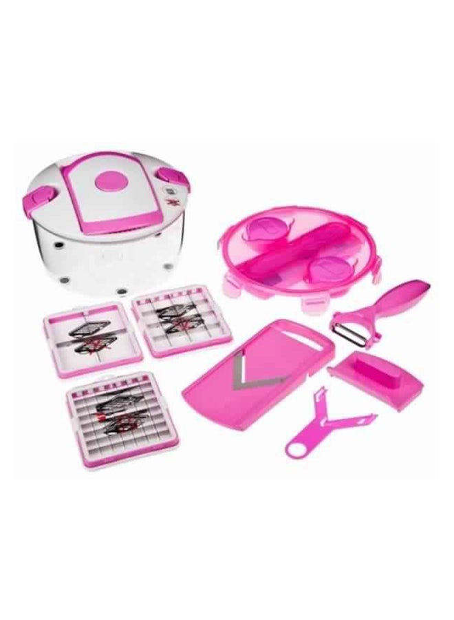 13-Piece Chef Salad Maker Pink/White Standard