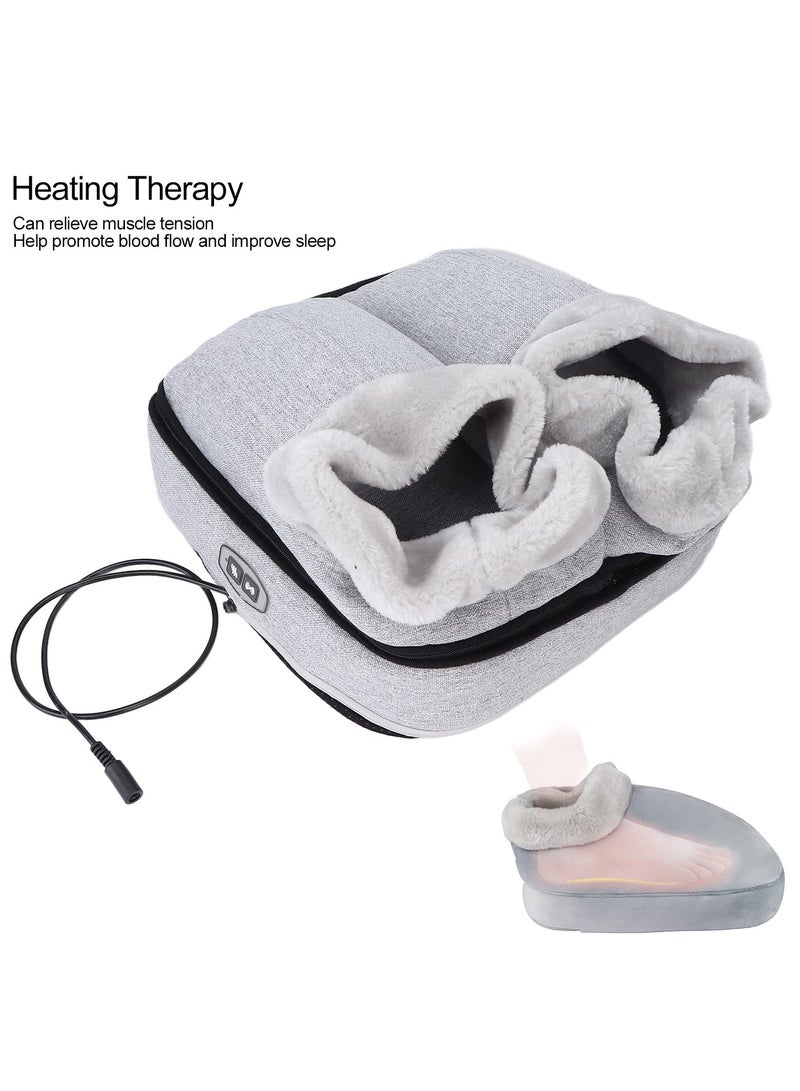 Foot Massager with Heat Shiatsu Deep Kneading Electric Feet Massager for Men and Women Adjustable Intensity Foot Warmer for Plantar Fasciitis Stress Pain Relief Blood Circulation Pain Relief