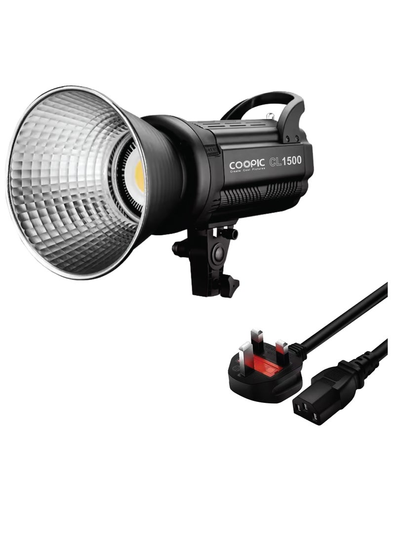 COOPIC Create Cool Picture 18000LM 5600K Studio Lighting with 96+ CRI, TLCI, Adjustable Brightness, Aluminum Alloy Cooling, LED Video Light for Filming, Videography, and Product Photography (CL1500)