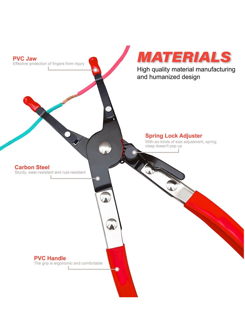 Soldering Plier Multi Function Metal Wire Welding Aid Tool Cable Welded Clamp Holding Pliers Premium Materials Humanization Design Wide Applications for Picking up and Fixing Automotive Cables