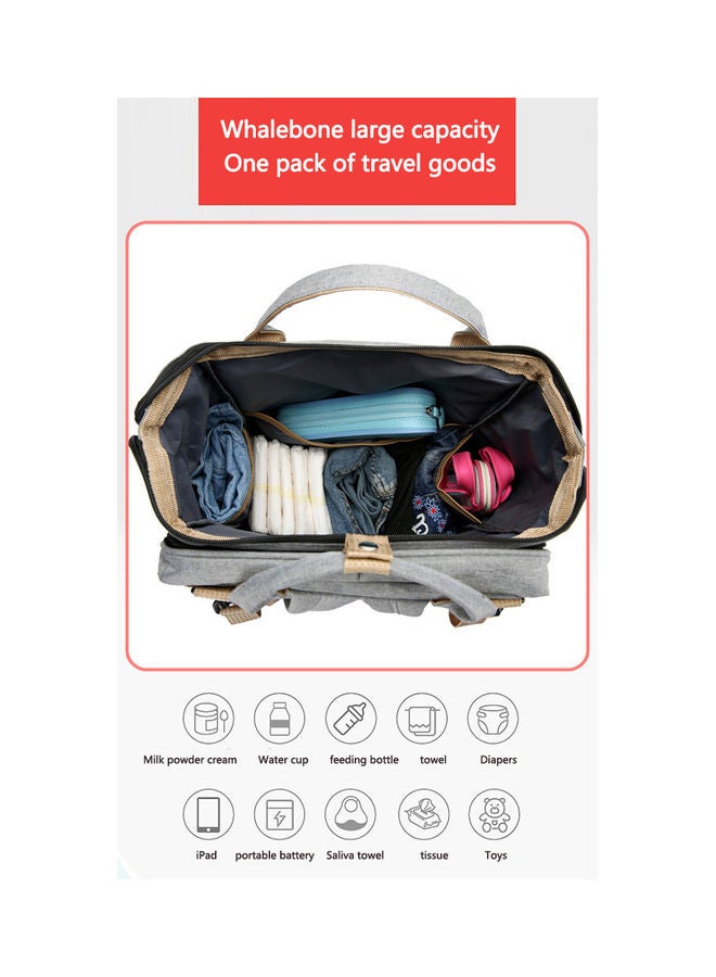 Multi Functional Large Capacity Folding Baby Bag Portable Mommy Backpack