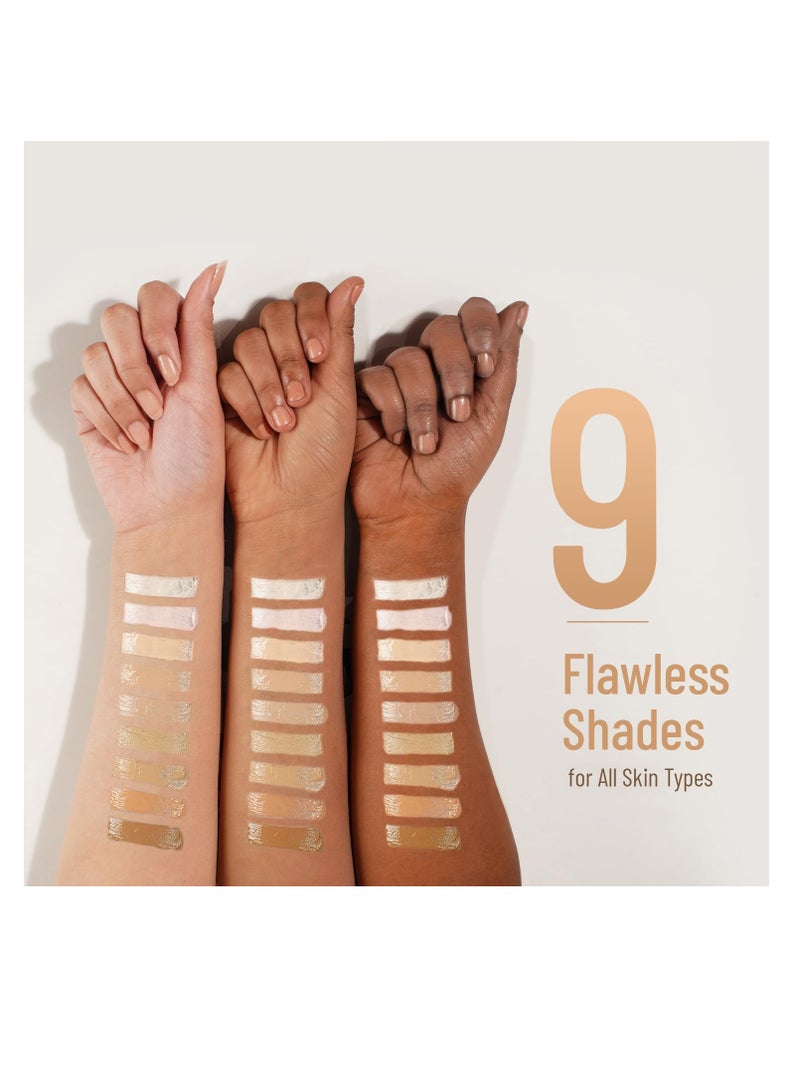 Swiss Beauty High Performance Foundation Water Resistant Medium to Buildable Coverage Lightweight Easy to Blend With Vitamin C and Niacinamide