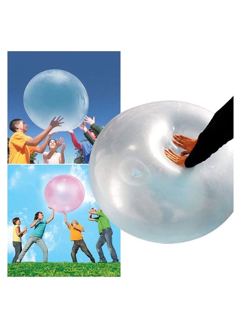 Bubble Ball, 2Pcs Giant Jelly Balloon Ball, Resuable Water Balloons, Beach Balls, Inflatable Toys for Adults Kids Garden Pool Outside Toys Yard Games