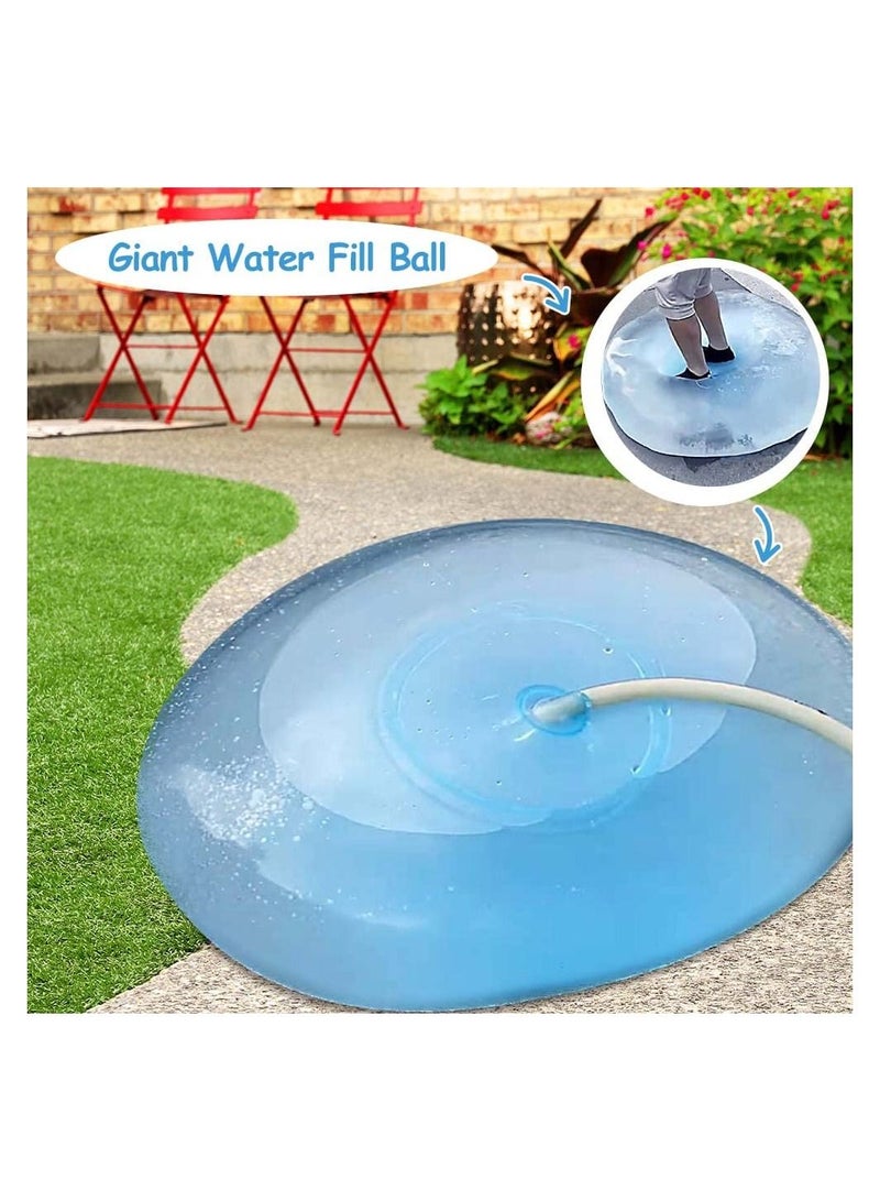 Bubble Ball, 2Pcs Giant Jelly Balloon Ball, Resuable Water Balloons, Beach Balls, Inflatable Toys for Adults Kids Garden Pool Outside Toys Yard Games