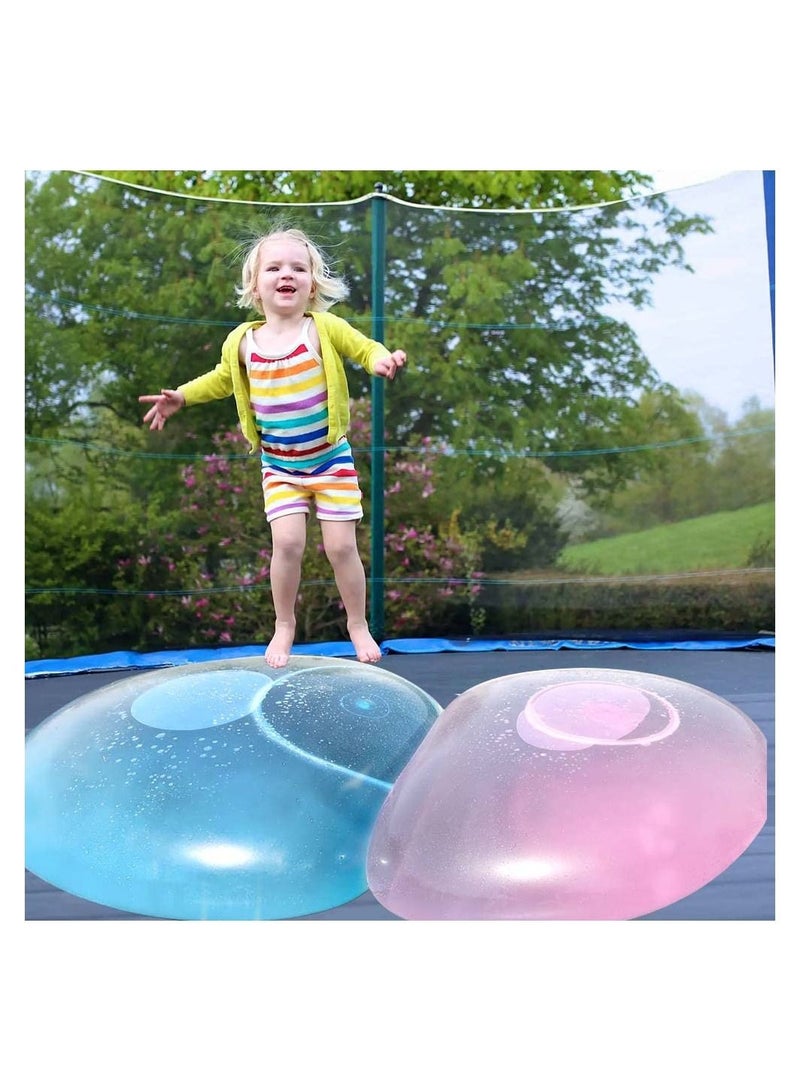 Bubble Ball, 2Pcs Giant Jelly Balloon Ball, Resuable Water Balloons, Beach Balls, Inflatable Toys for Adults Kids Garden Pool Outside Toys Yard Games