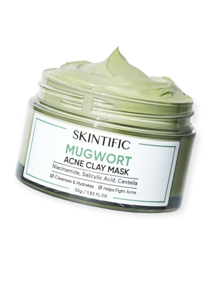 Mugwort acne clay mask