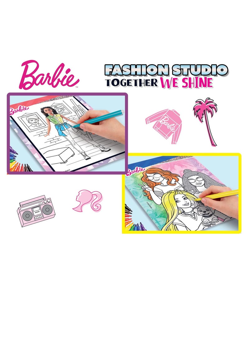 12808 Barbie Sketchbook Together WE Shine-Fashion Studio