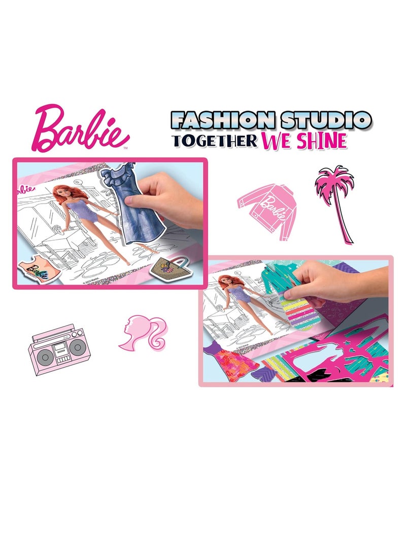 12808 Barbie Sketchbook Together WE Shine-Fashion Studio