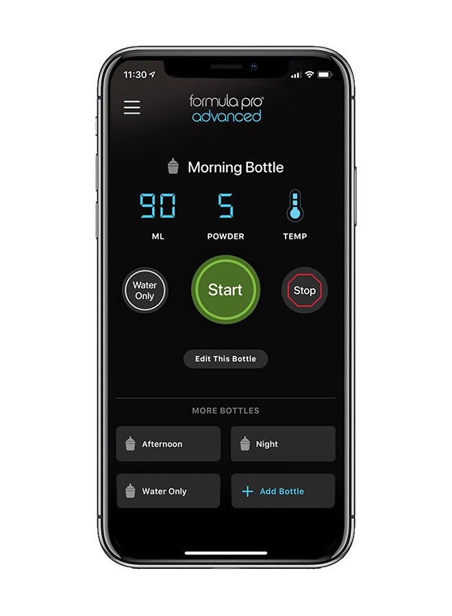 Formula Pro Advanced Wifi Formula Dispenser Automatically Mix A Warm Formula Bottle From Your Phone Instantly – Easily Make Bottle With Automatic Powder Blending Machine, Black
