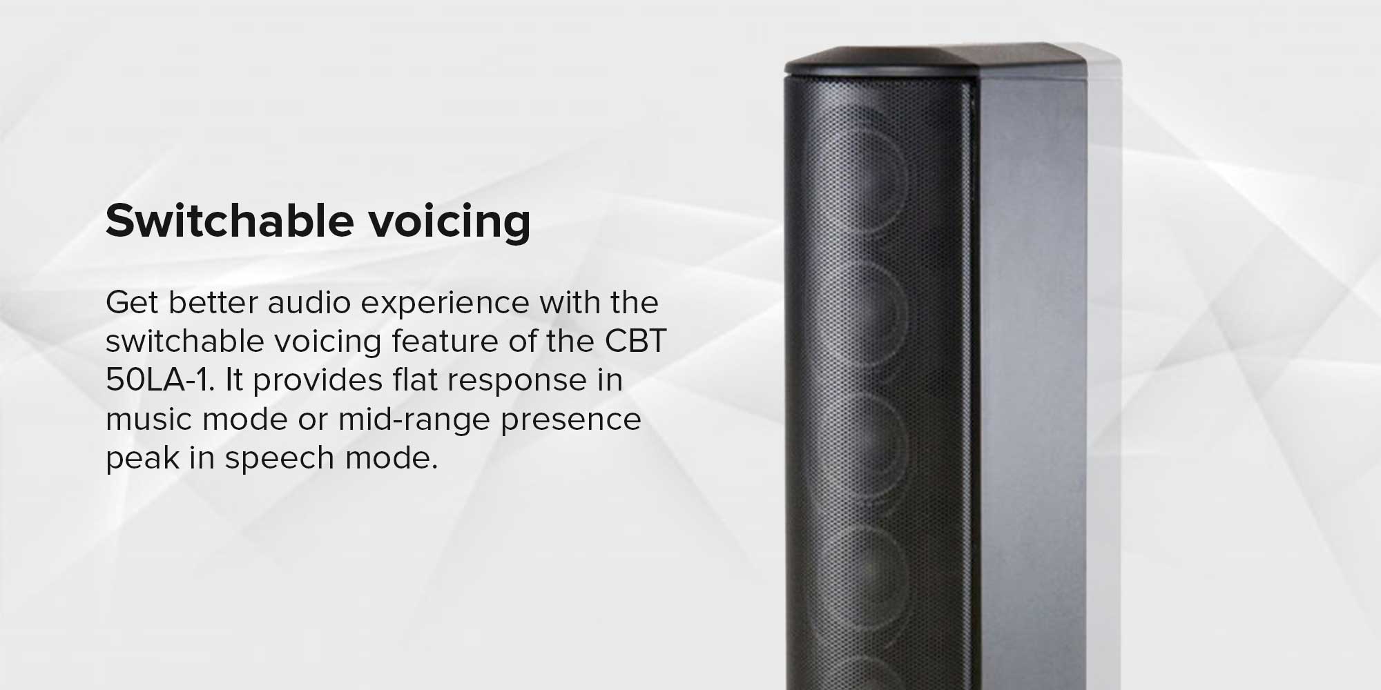 Constant Beam Width Technology Line Array Column Loudspeaker CBT 50LA-1 Black