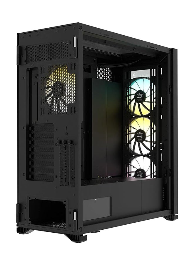 Tuf Gaming GT301 Mid-Tower Compact Case For Atx Motherboards With Honeycomb Front Panel, 120mm Aura ADDRessable Rbg Fans, Headphone Hanger, And 360mm Radiator Support, 2 X Usb 3.2 Black