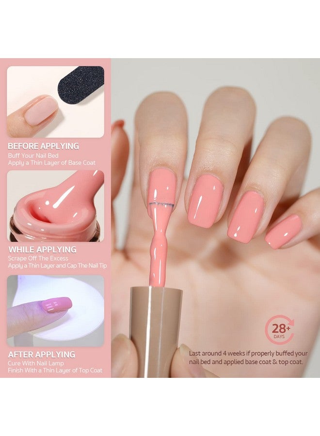 Hot Pink Gel Nail Polish Baby Pink Peony Neon Gel Polish Kit For Salon Gel Manicure And Nail Art Diy At Home Gift For Women