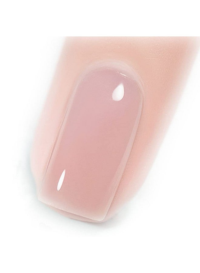 Jelly Gel Nail Polish In Nude Pink Color 15Ml Translucent Soak Off Uv Led Bright And Milky Home Diy Manicure Salon Varnish 01.