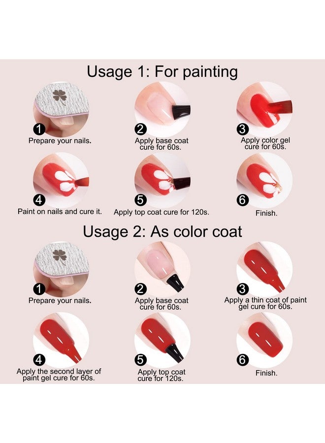 Venalisa Gel Paint For Nails Art Kit 60 Colors Solid Gel Polish Set Spider Painting Gel Nail Polish Nail Art Design For Starter Manicure Professional Nail Salon Diy At Home Gift For Her