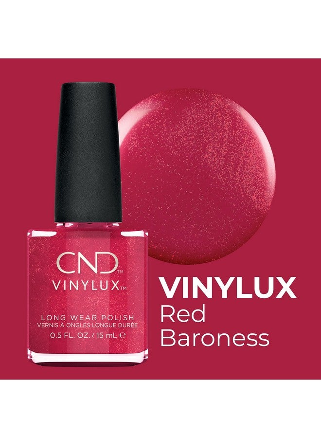 Vinylux Longwear Red Nail Polish Gellike Shine & Chip Resistant Color 0.5 Fl Oz